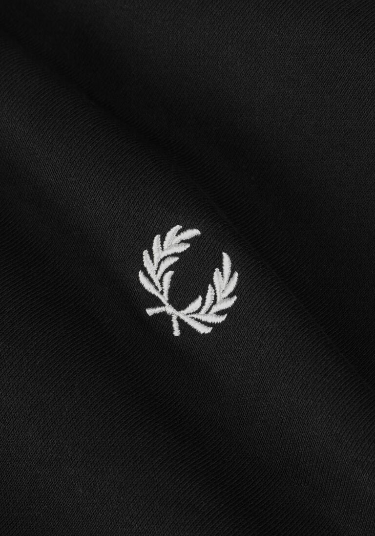 FRED PERRY donkerblauwe fred perry sweater tipped hooded sweatshirt