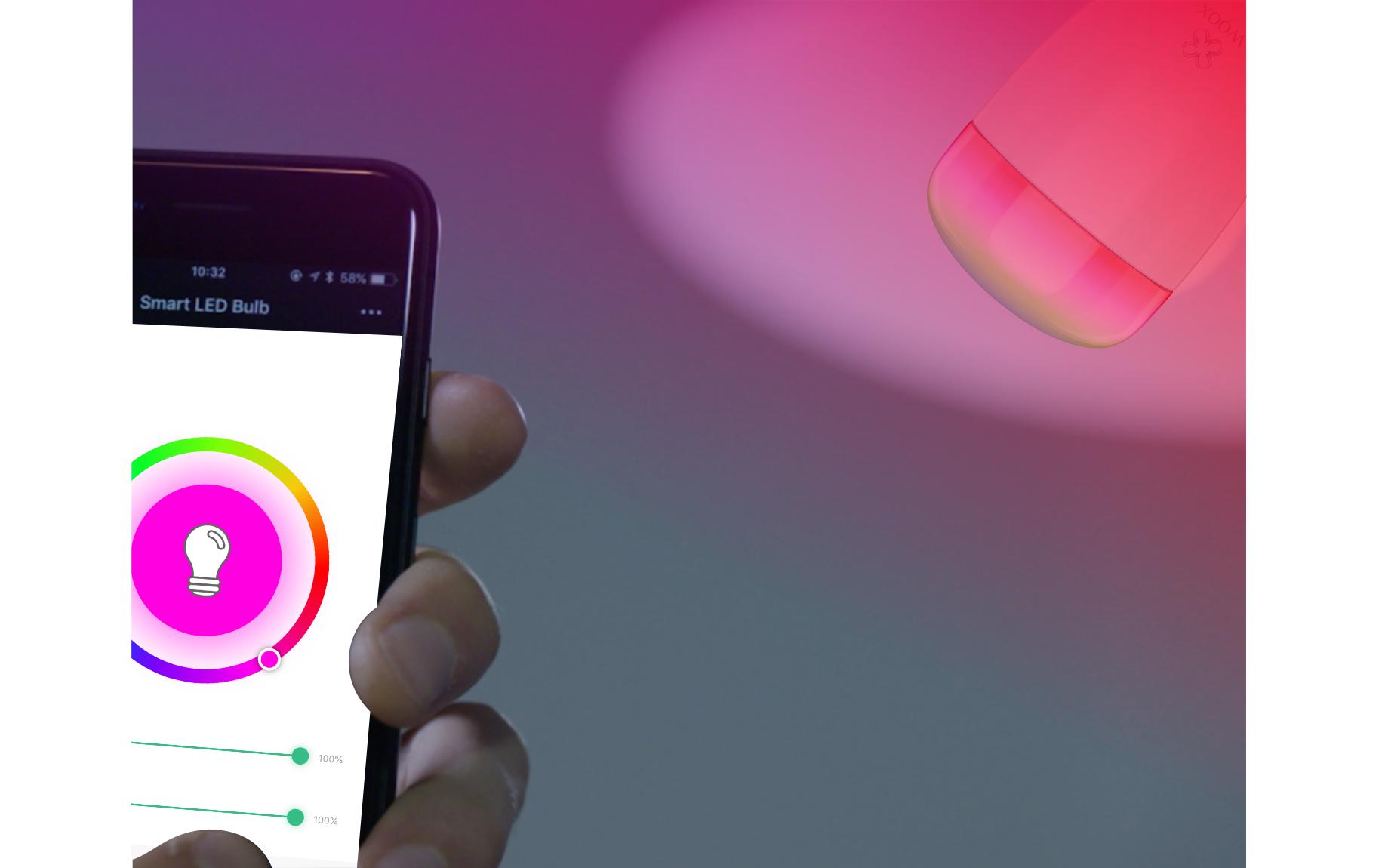 Leuchtmittel WiFi Smart Bulb RGB+WW E27, 6W, 2700K-6500KSmarte LED Glühbirne für E27 Fassungen