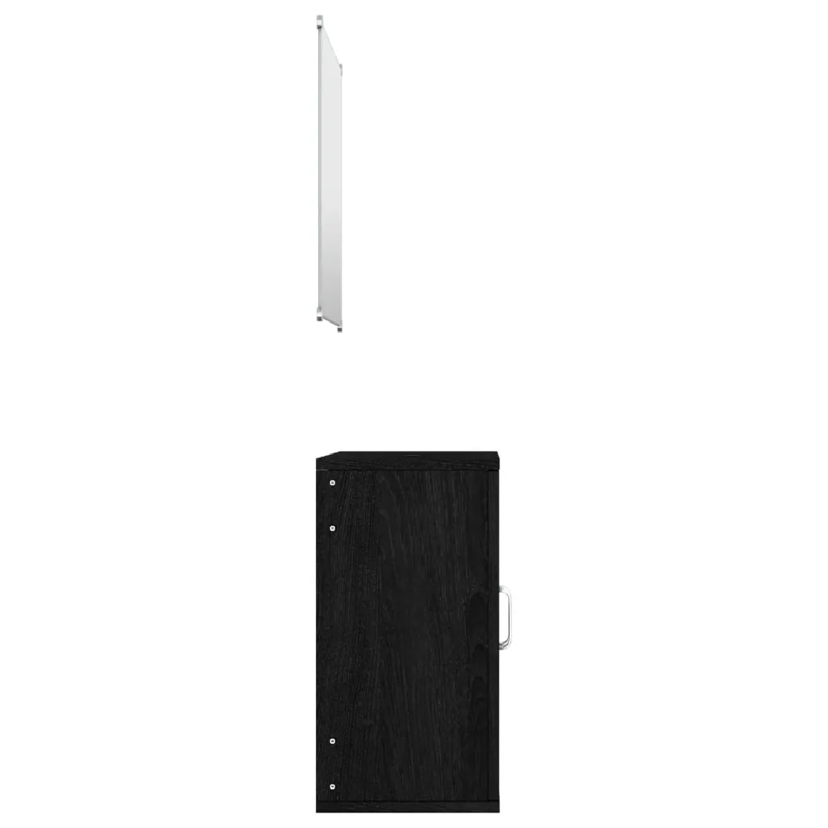 vidaXL Ensemble Meubles Salle de Bain 2 pcs - Noir