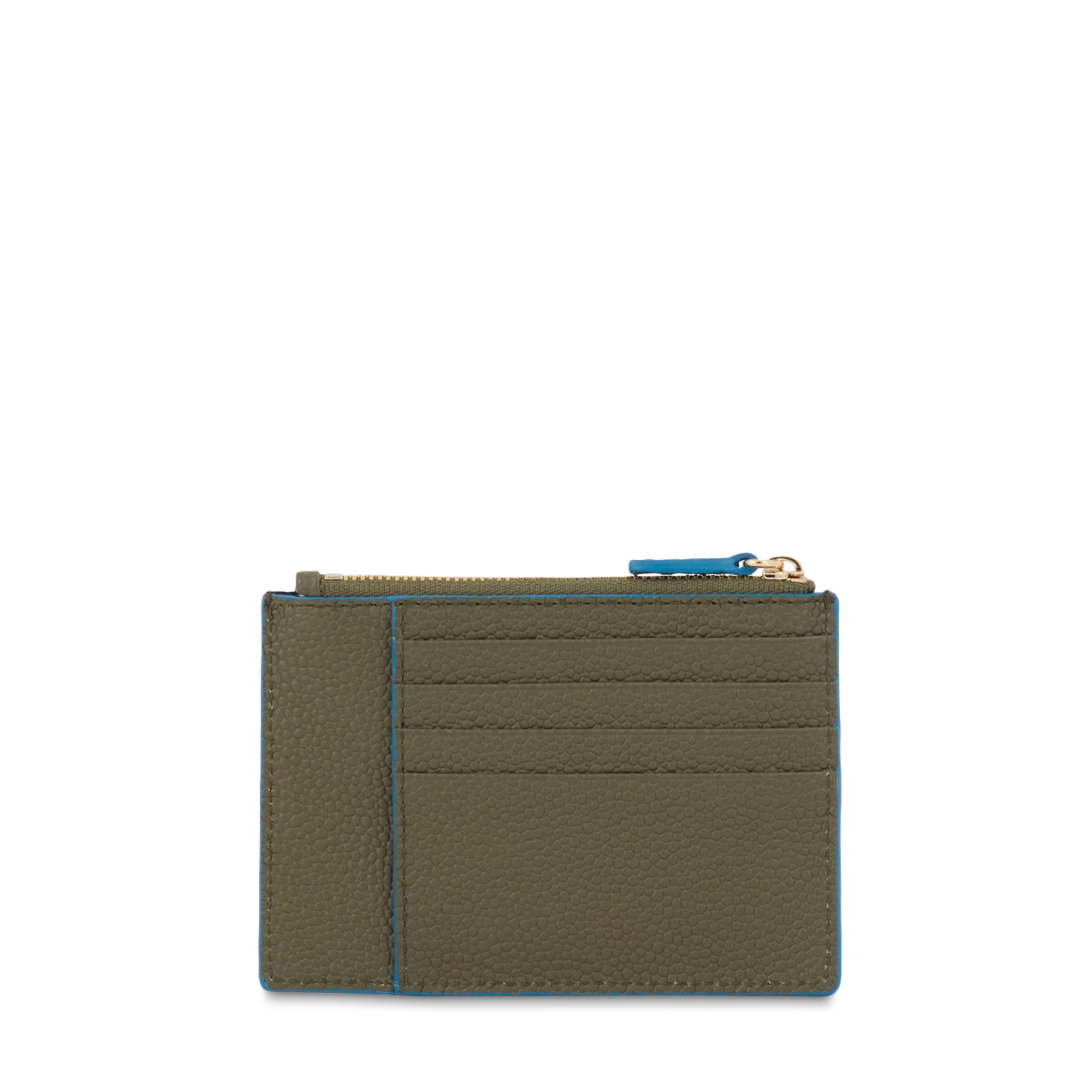 Porte-cartes zippé L Ninon de Lancel-Kaki fonce