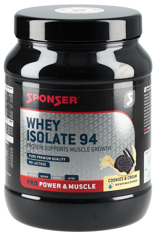 SPONSER Whey Isolate 94<br>425 g, Dose, Pulver, Cookies & Cream