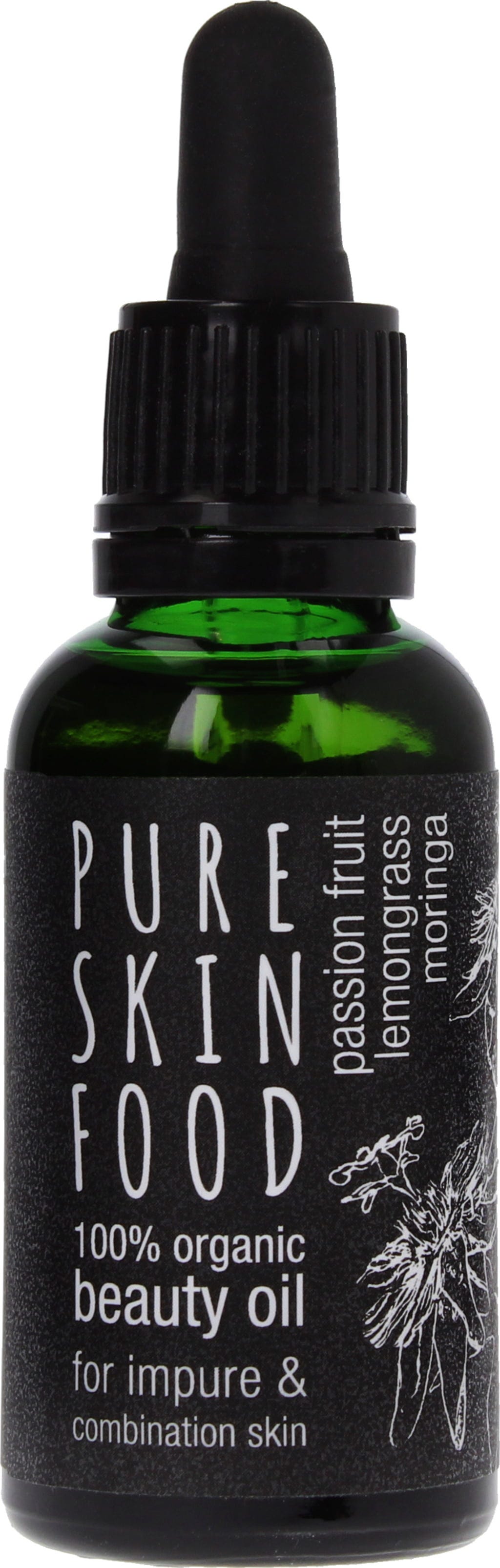 PURE SKIN FOOD  Organic Beauty Oil Passion Fruit, Lemongrass & Moringa, 30 ml