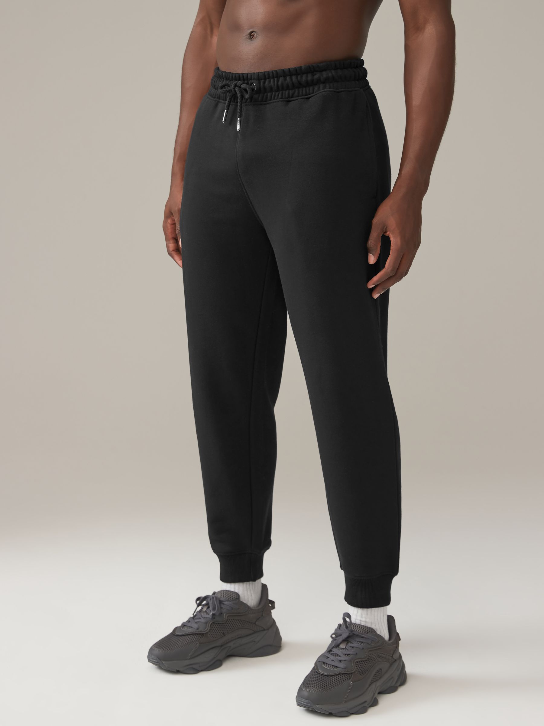 Multi - Verpakking van 3 slim-fit jersey joggingbroeken met hoog katoengehalte
