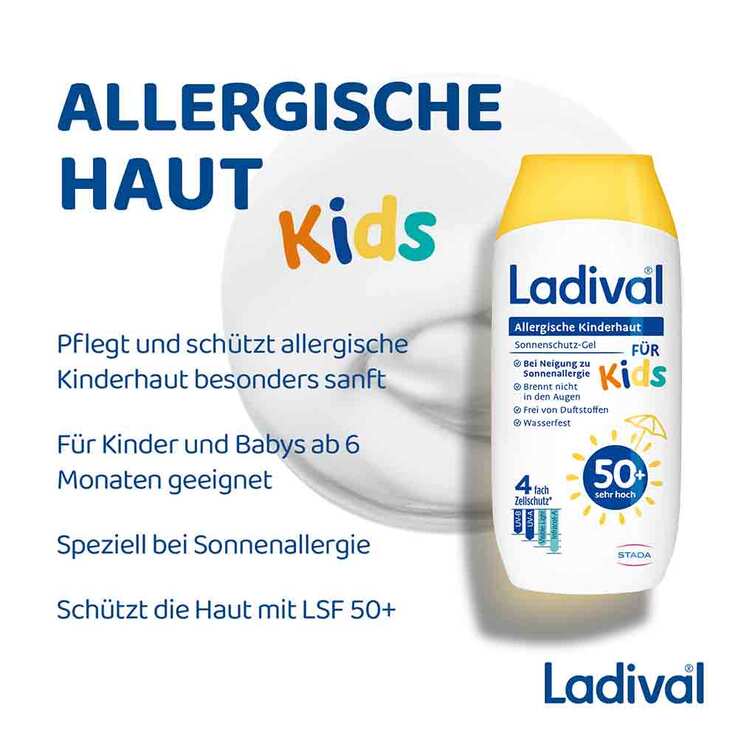 Ladival allergische Kinderhaut Gel LSF 50 + , 2x200 ml