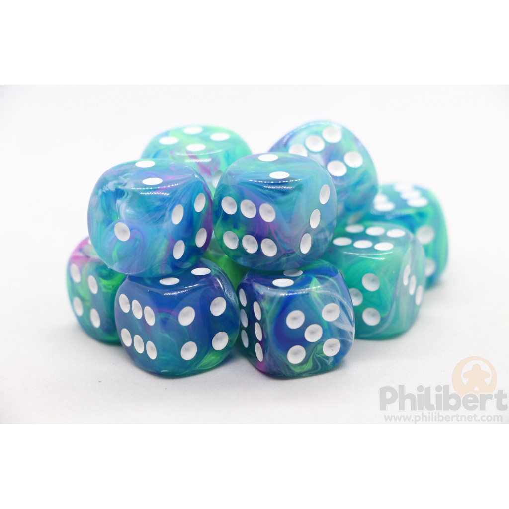 Set de 12 Dés 6 Faces Chessex : Festive