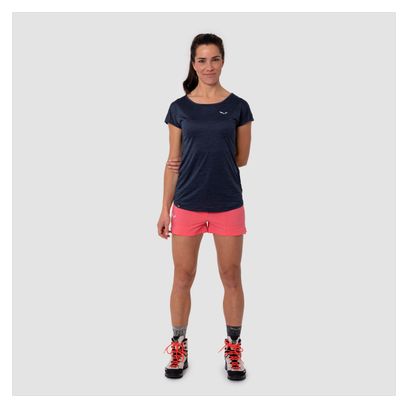 T-Shirt Femme Salewa Puez Melange Dry Bleu Marine