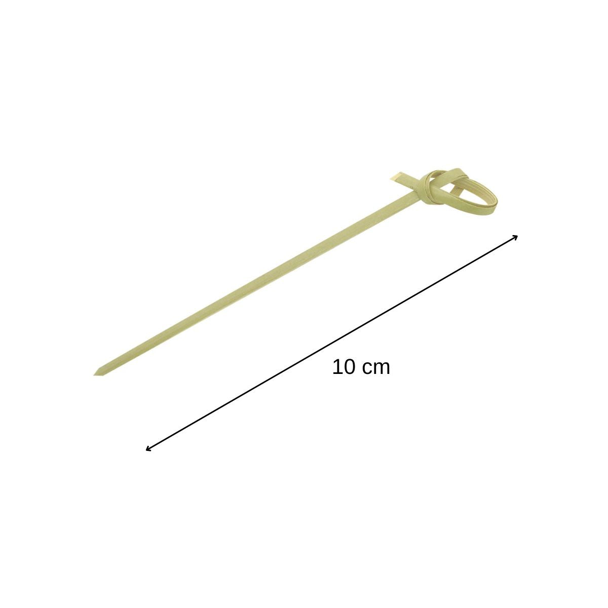 Lot de 100 pics à brochettes en bambou de 10 cm Wood Edition Fackelman
