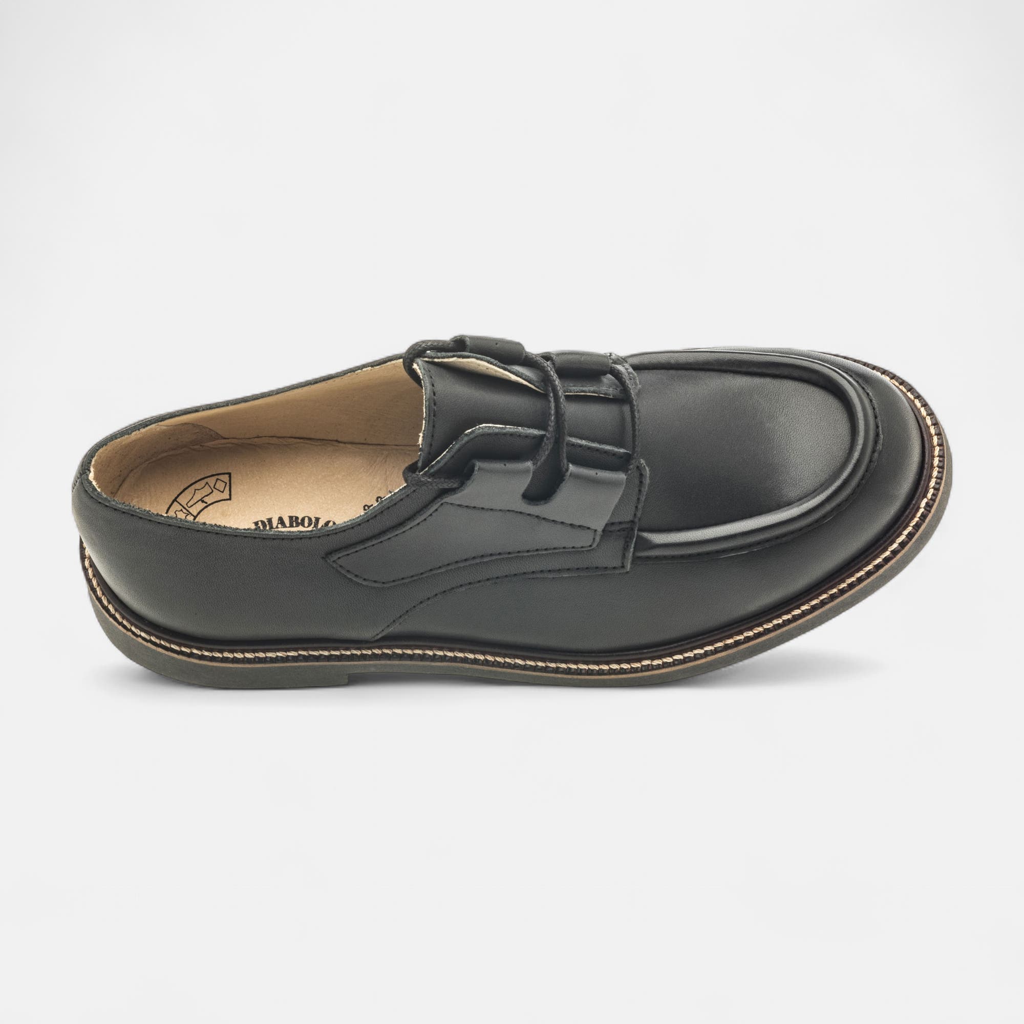 Derbies Femme en cuir noir