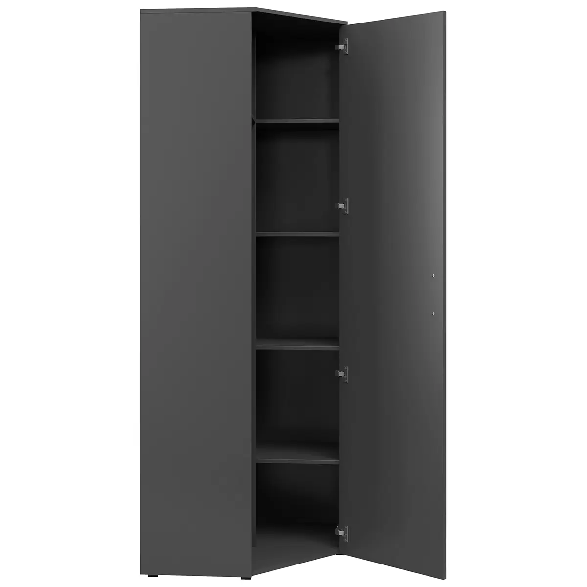 Eckschrank Cabinet Anthrazit