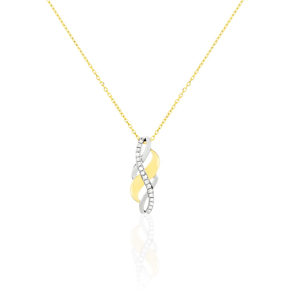 Collier Helene Or Bicolore Diamant