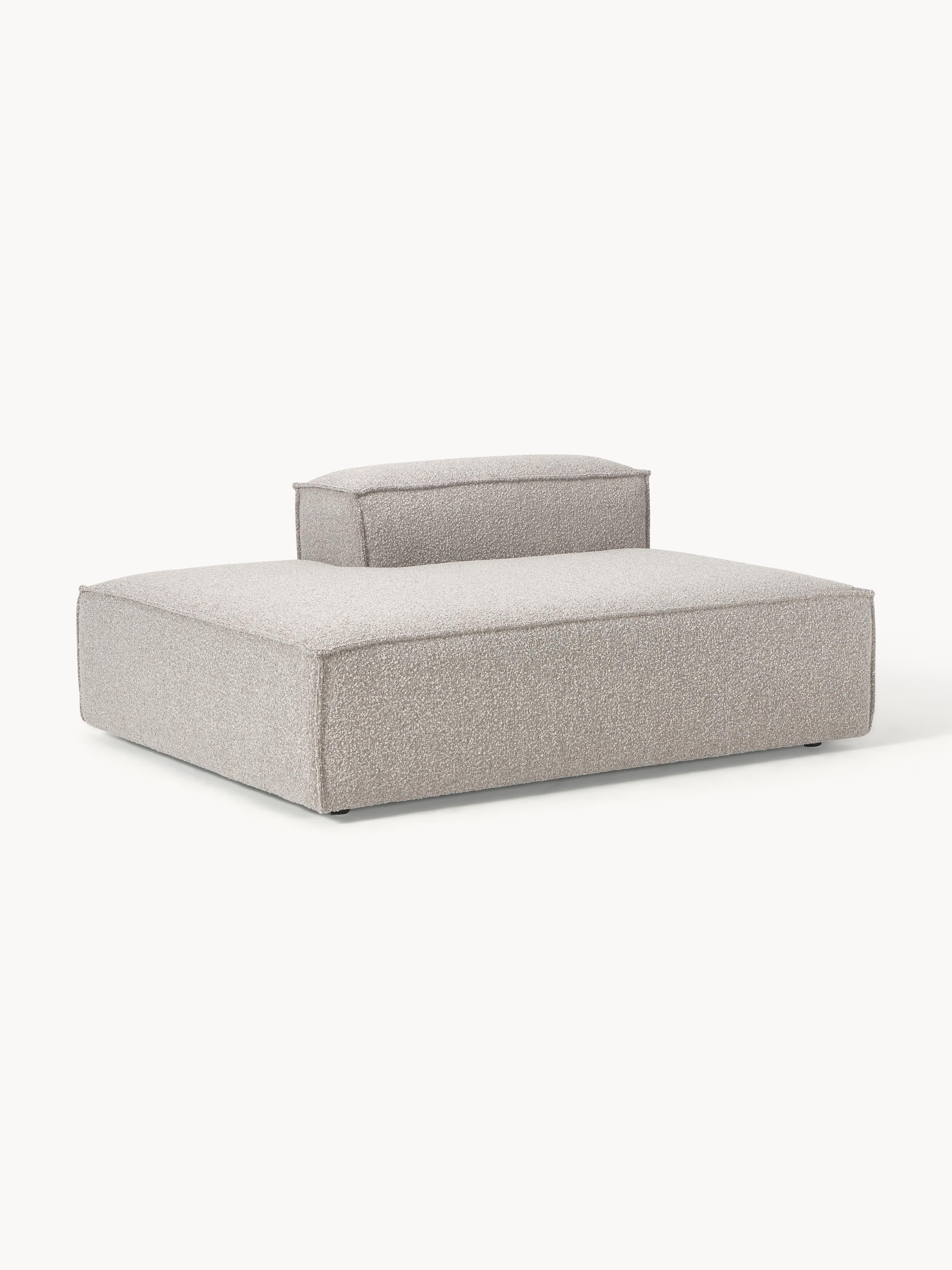 Chaise longue module Lennon van bouclé