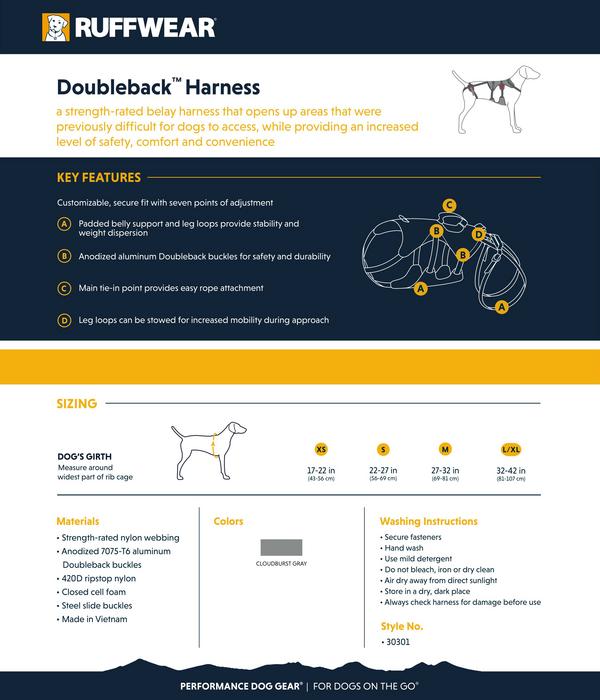 RUFFWEAR® Hundegeschirr DoubleBack™
