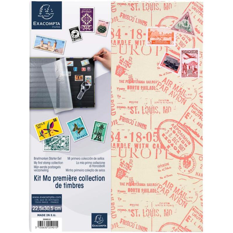 Kit philatélie Air Mail - Ma Première Collection de timbres - Visuels assortis