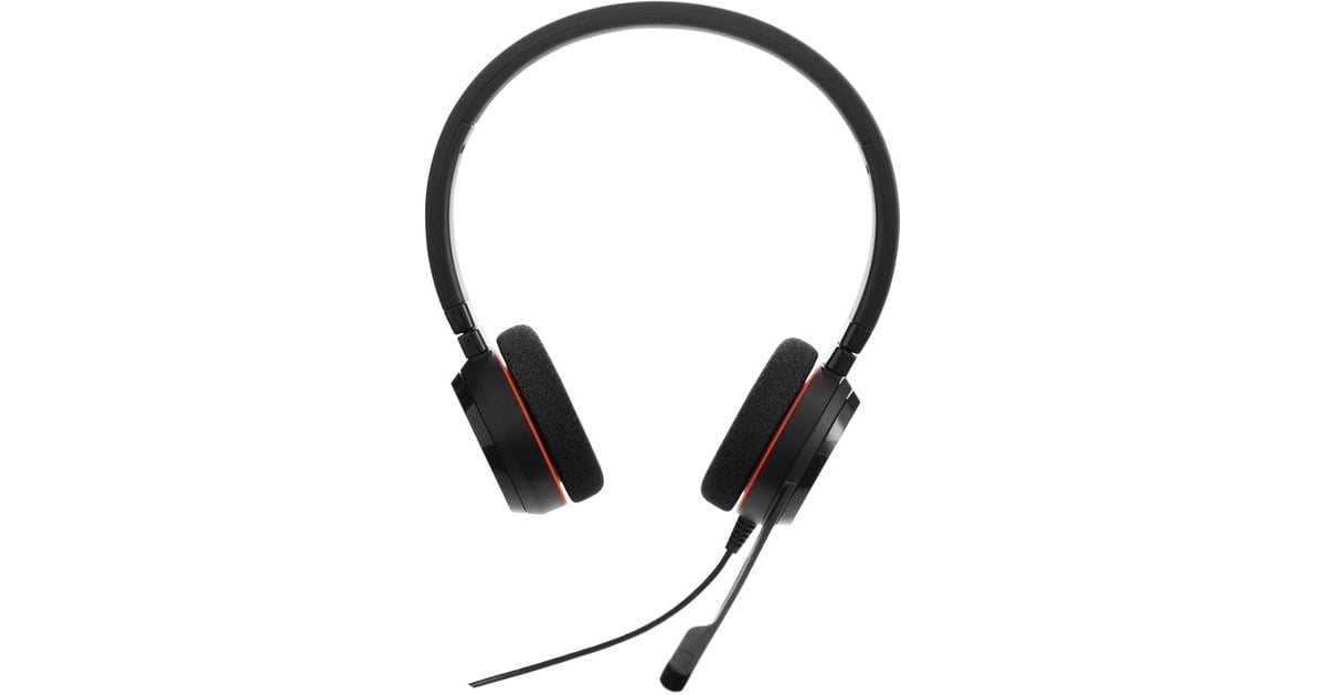 JabraEvolve 20 MS Duo USB on-ear headset  (Zwart)