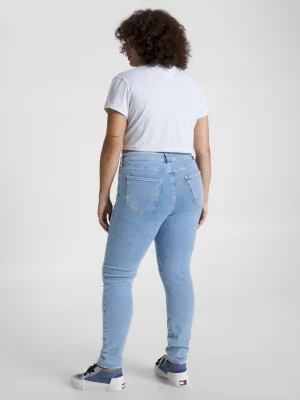Calça jeans super skinny de cintura ultra alta Curve Melany