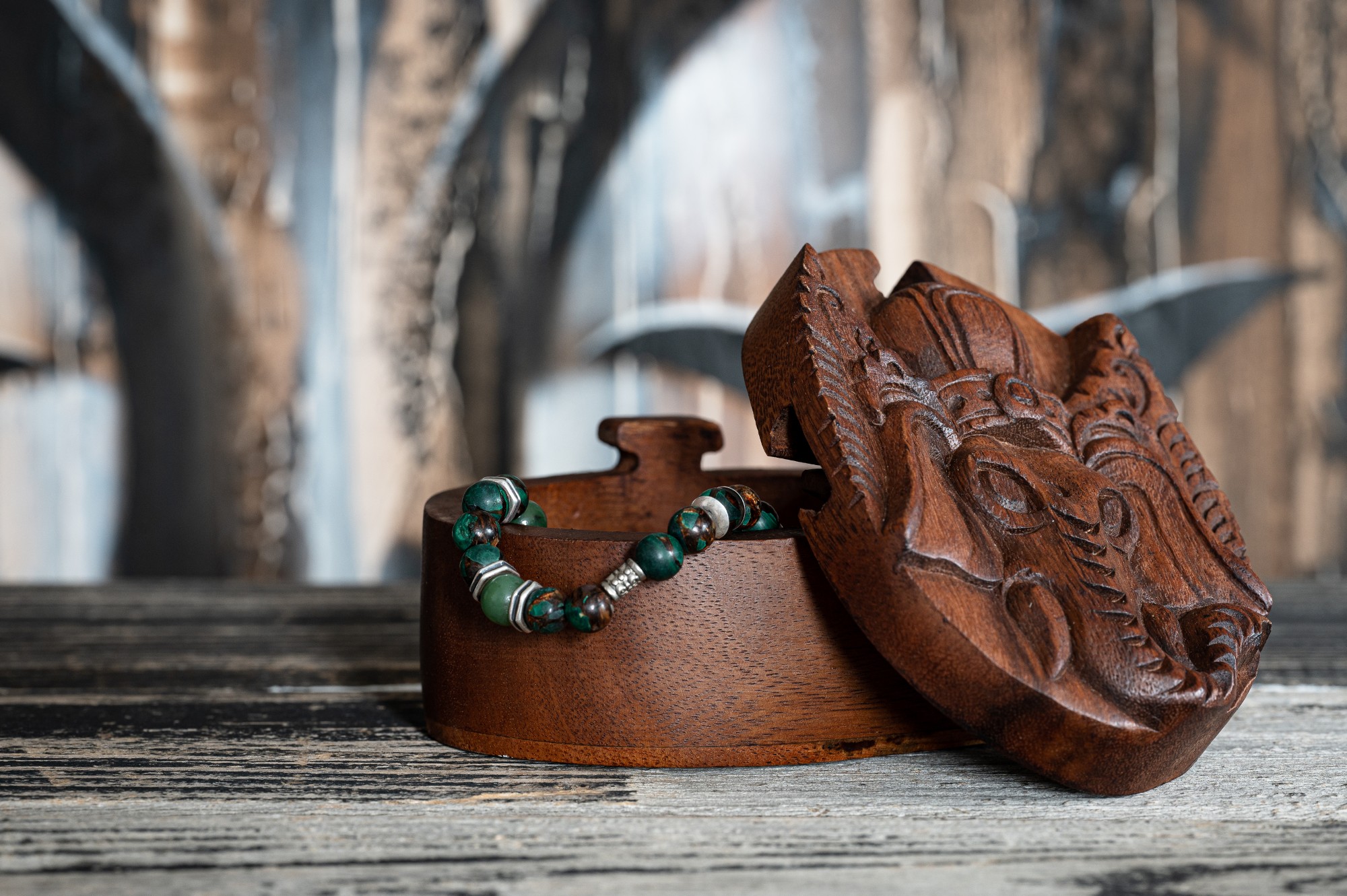 Secret Box 'Ganesha', natur, T 12 cm, B 9 cm, H 6,5 cm von fischer's lagerhaus
