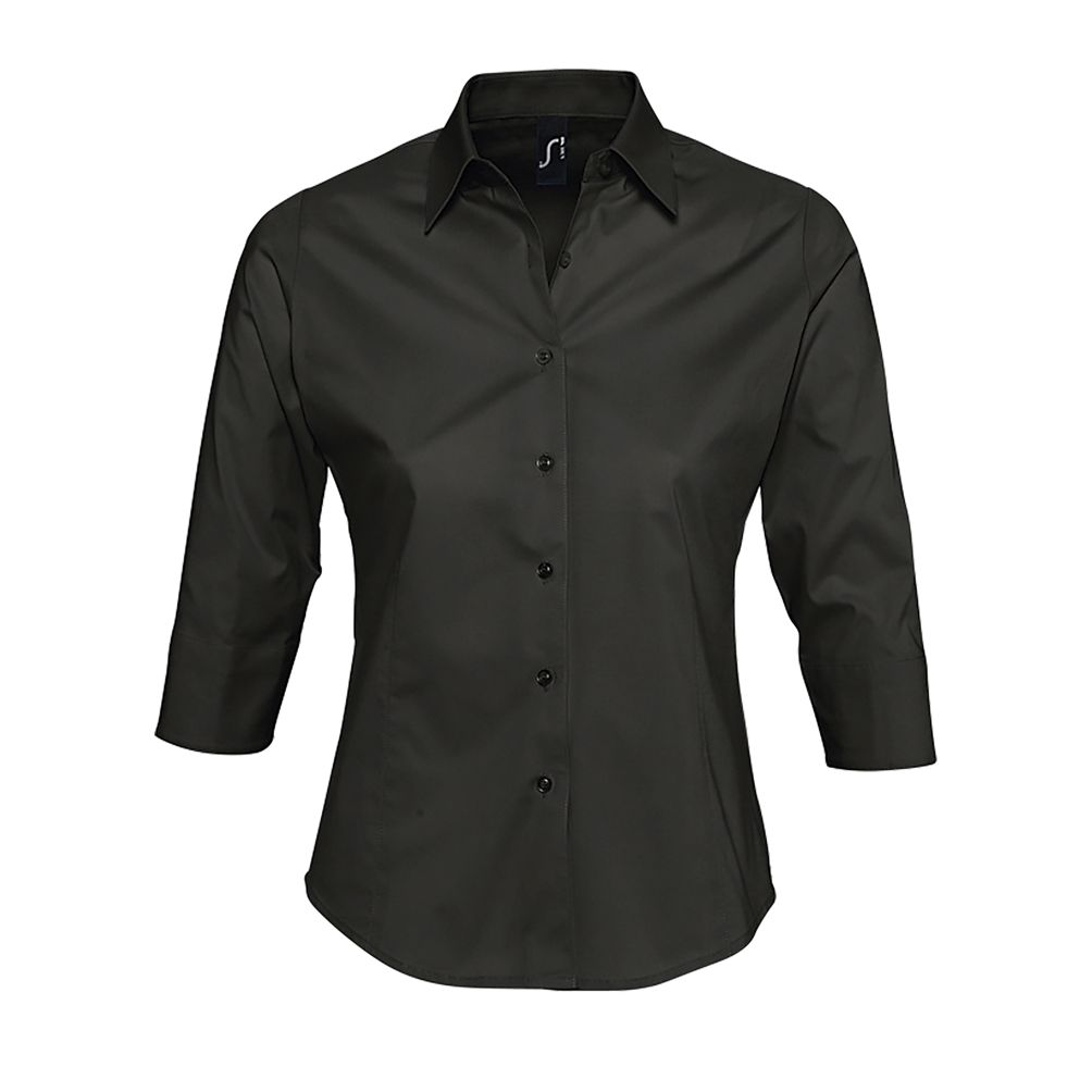 SOL'S 17010 - Effect Chemise Femme Stretch Manches 3/4