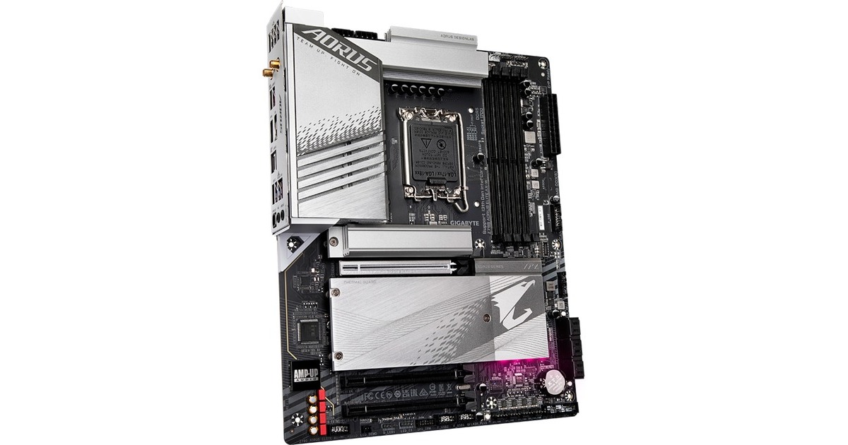 GIGABYTEZ790 AORUS ELITE AX-W socket 1700 moederbord  (Zilver, RAID, 2.5Gb-LAN, WLAN, BT, Sound, ATX, Tweedekans)