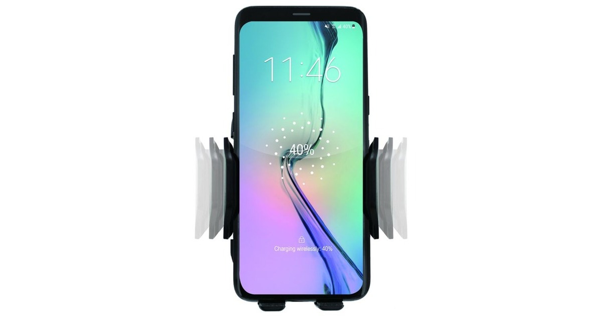 ACT ConnectivityAutomatische smartphone autohouder met draadloze snellaadfunctie  (Zwart)