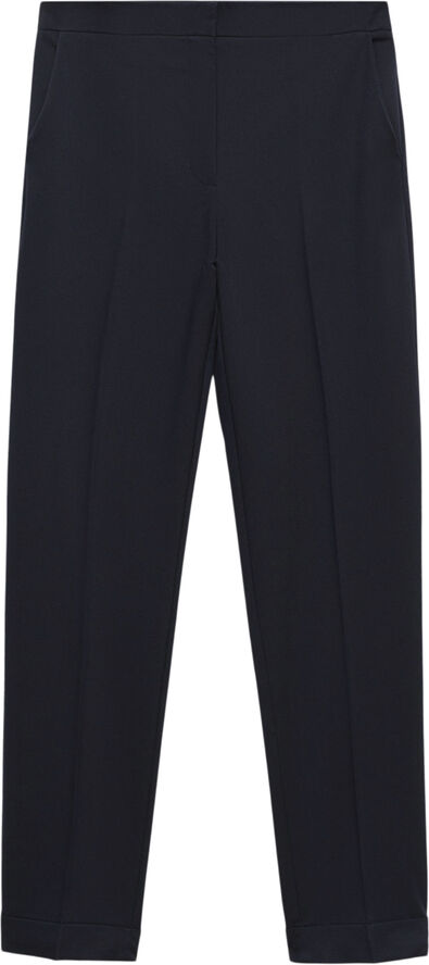 MANGO Straight suit trousers Navy