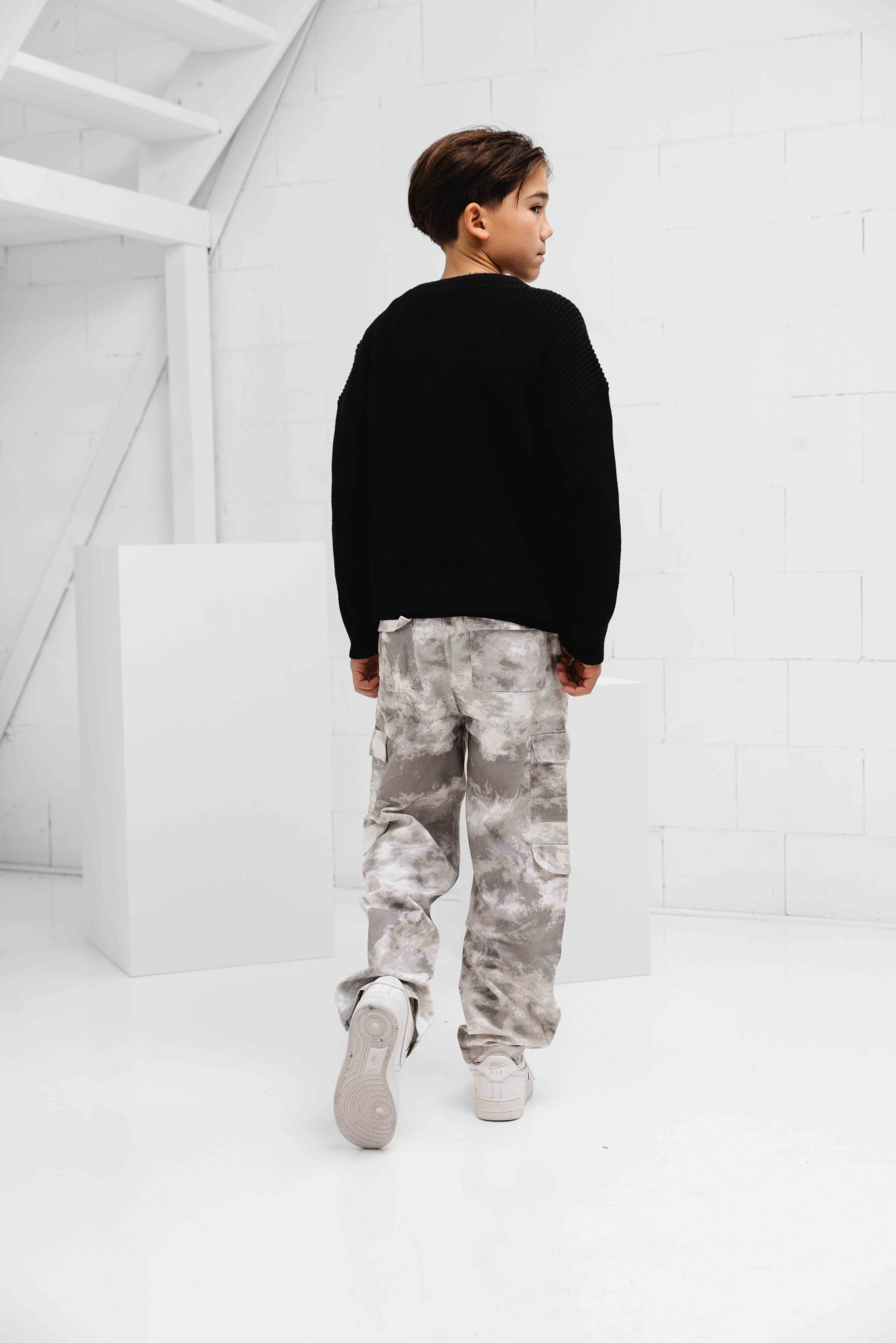 Black Bananas Convoy Cardigan Sweater Kids Zwart