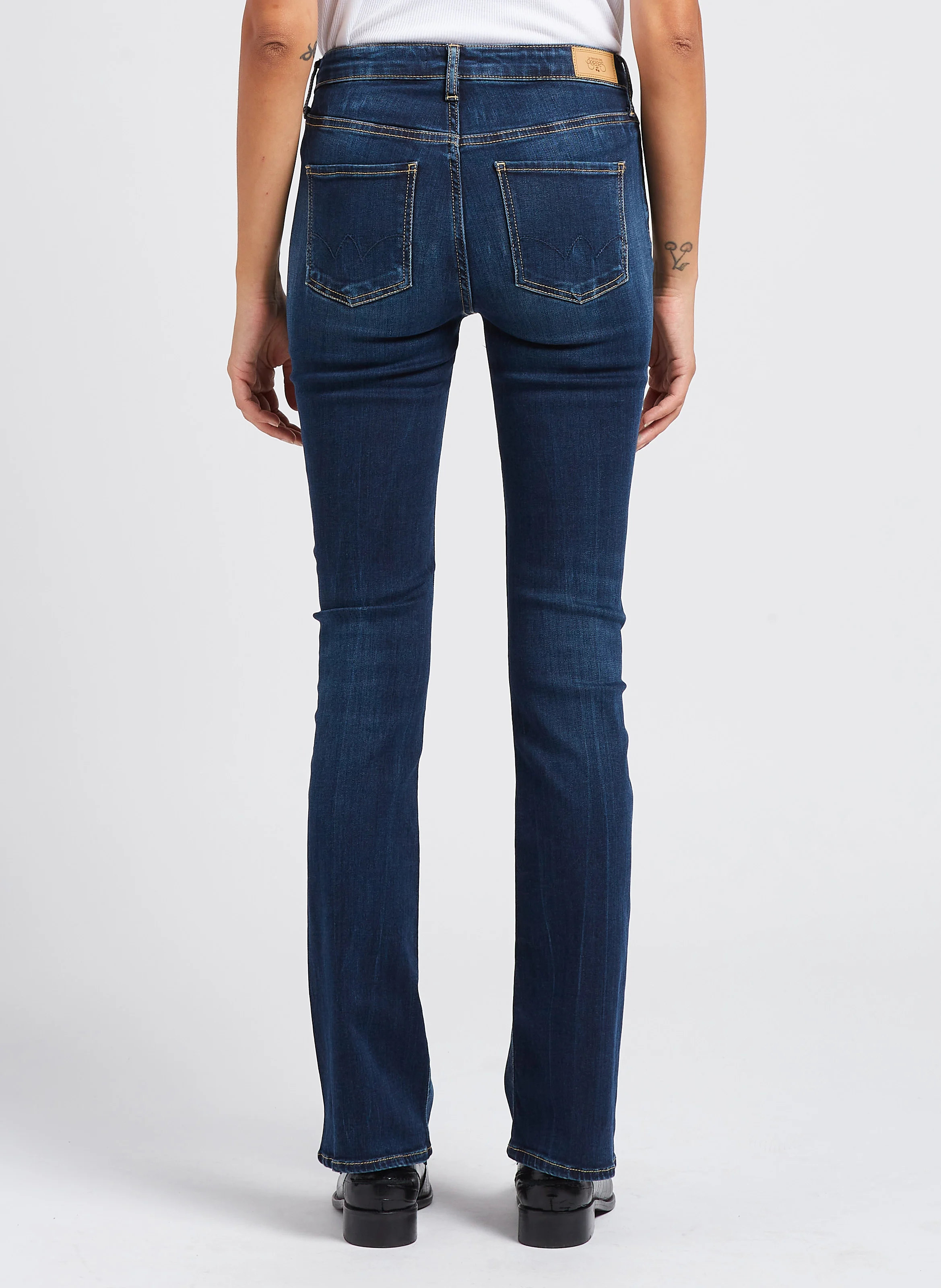 POWER B - Jean bootcut taille mi-haute | Bleu