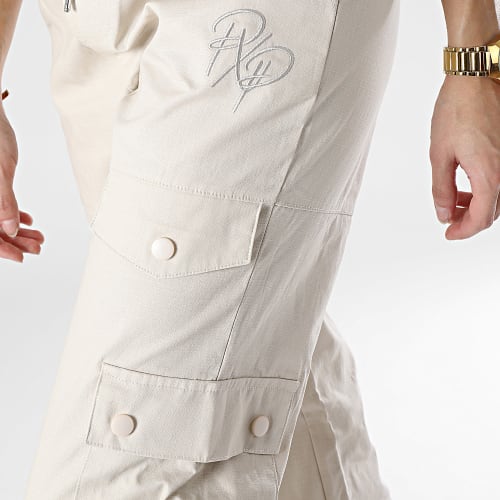 Pantalon Cargo Femme F234207 Beige Clair