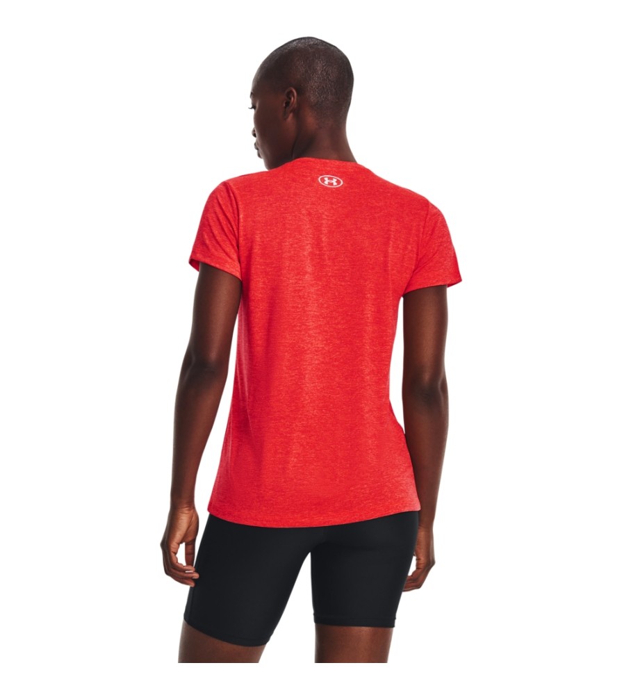 Camiseta Under Armour UA Tech Vermelha com Decote em V