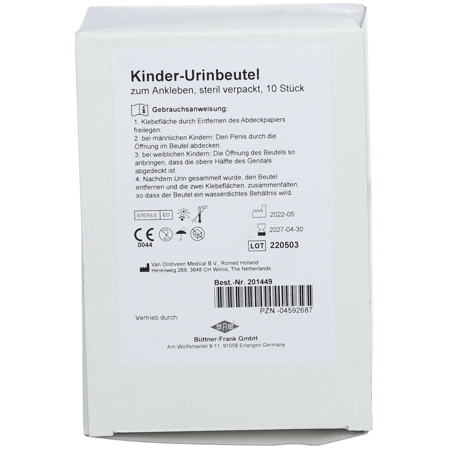 FRANK® Urin-Auffangbeutel für Kinder