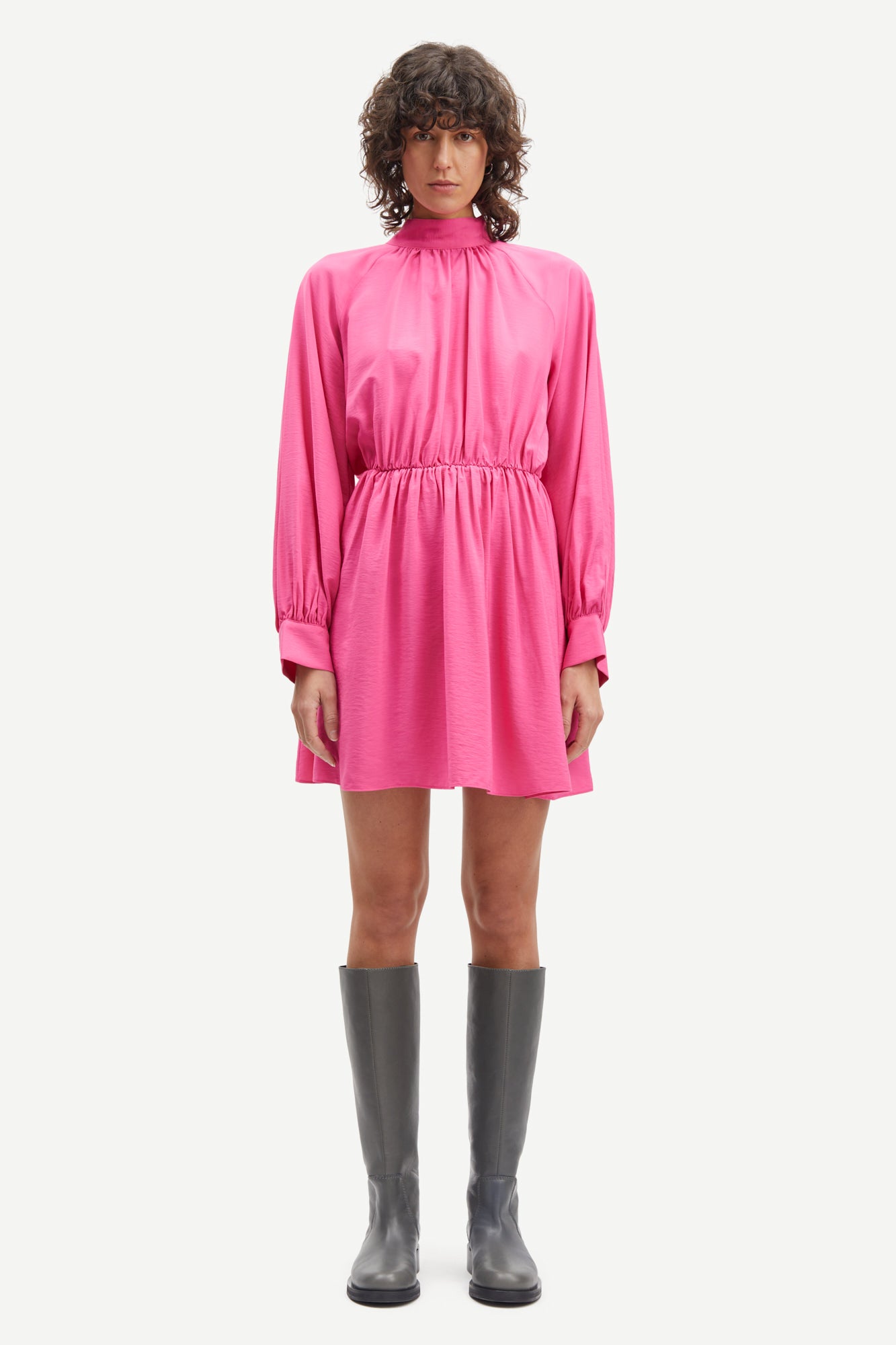 Samsøe Samsøe  Ebbali kort festkjole - Cheeky Pink