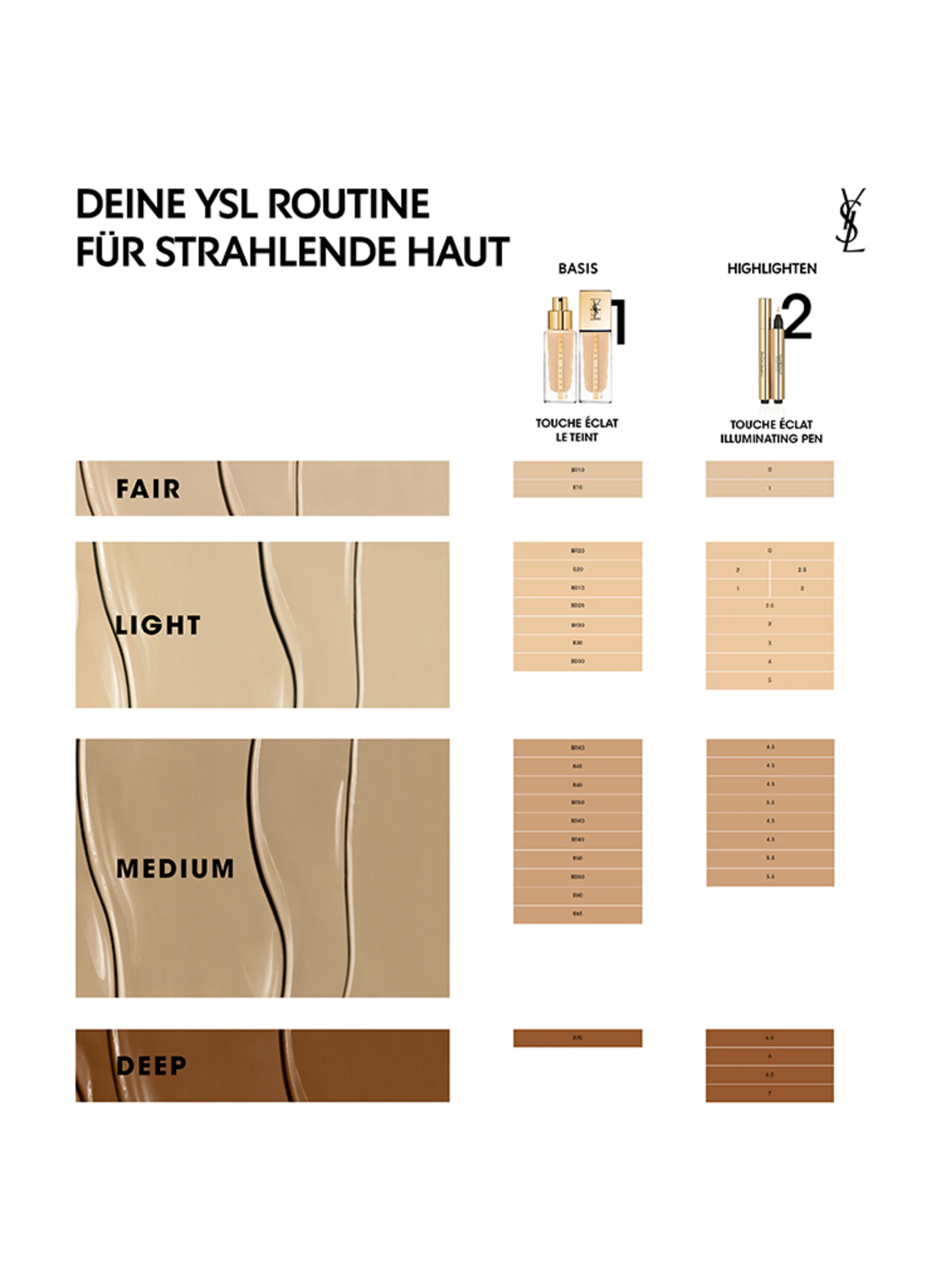 YVES SAINT LAURENT BEAUTÉ TOUCHE ÉCLAT LE TEINT