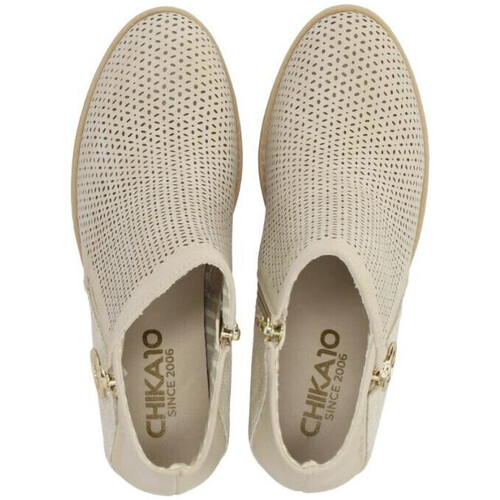 Chika 10 - Botín tacón -Tonia14 beige mujer Beige