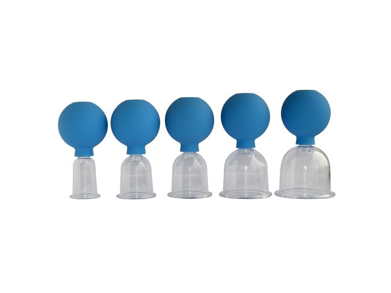 Diverse Schröpfglas aus Acrylglas Acrylglas Schröpfglas