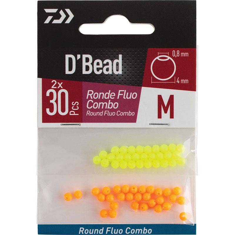 Perle Daiwa D'bead Round Fluo