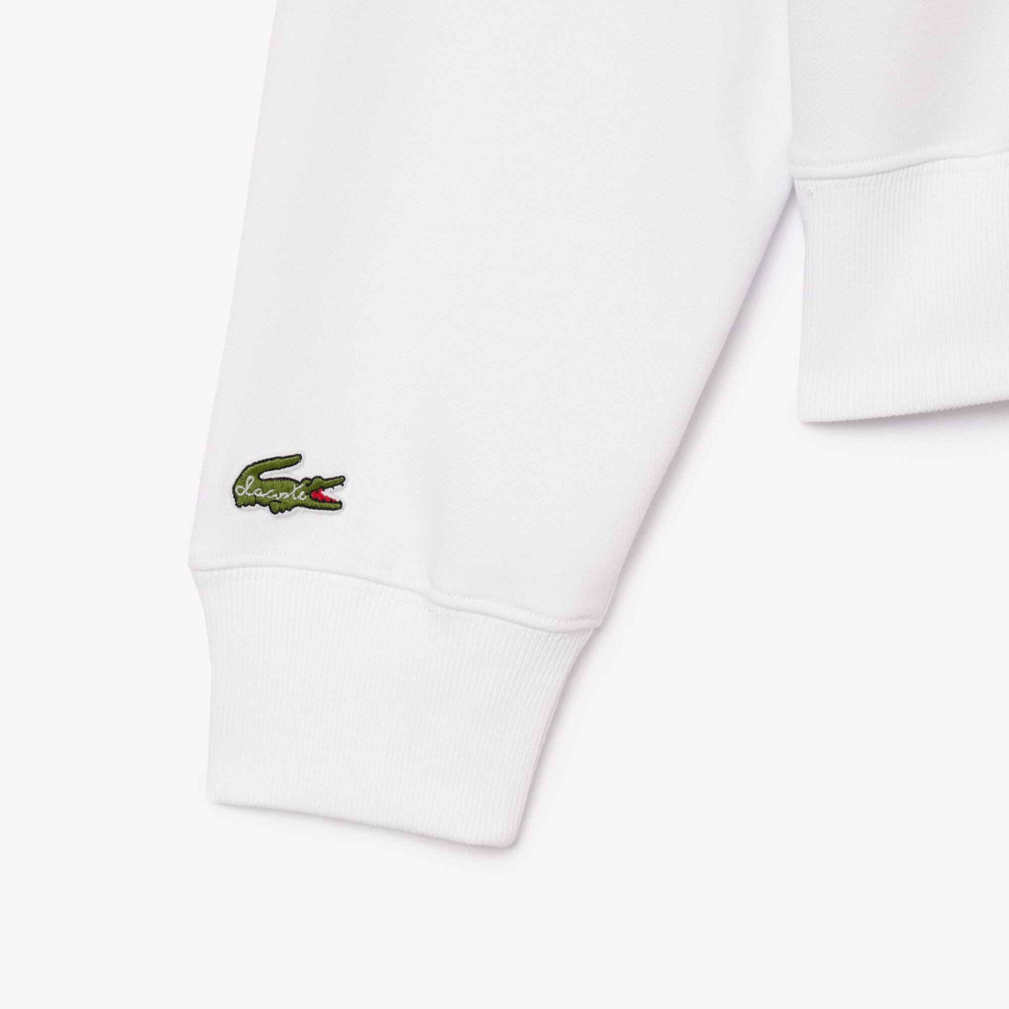 Sweatshirt aus Fleece mit Aufdruck Sweatshirts - Weiss - Lacoste - Damen