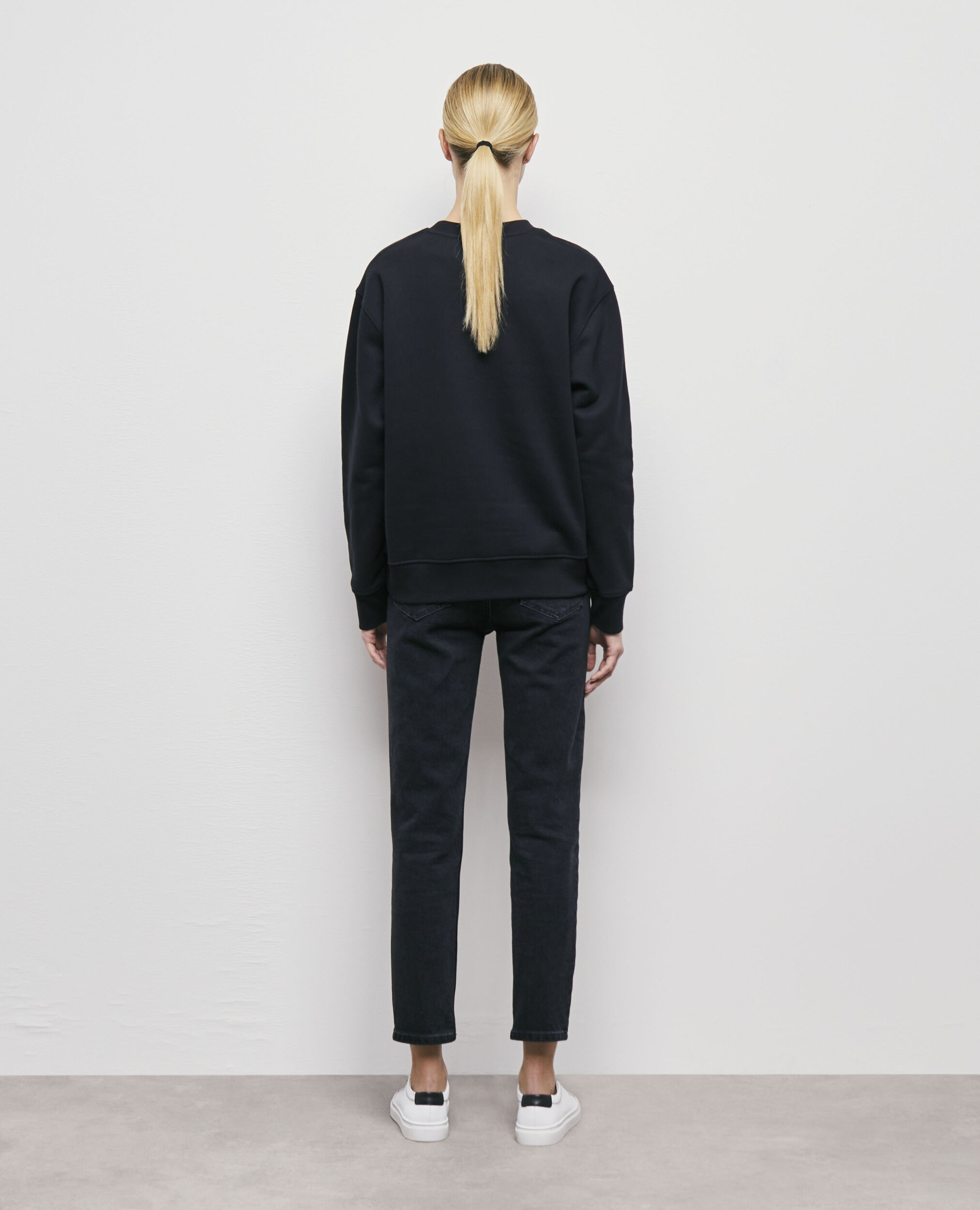 Sweatshirt logo noir