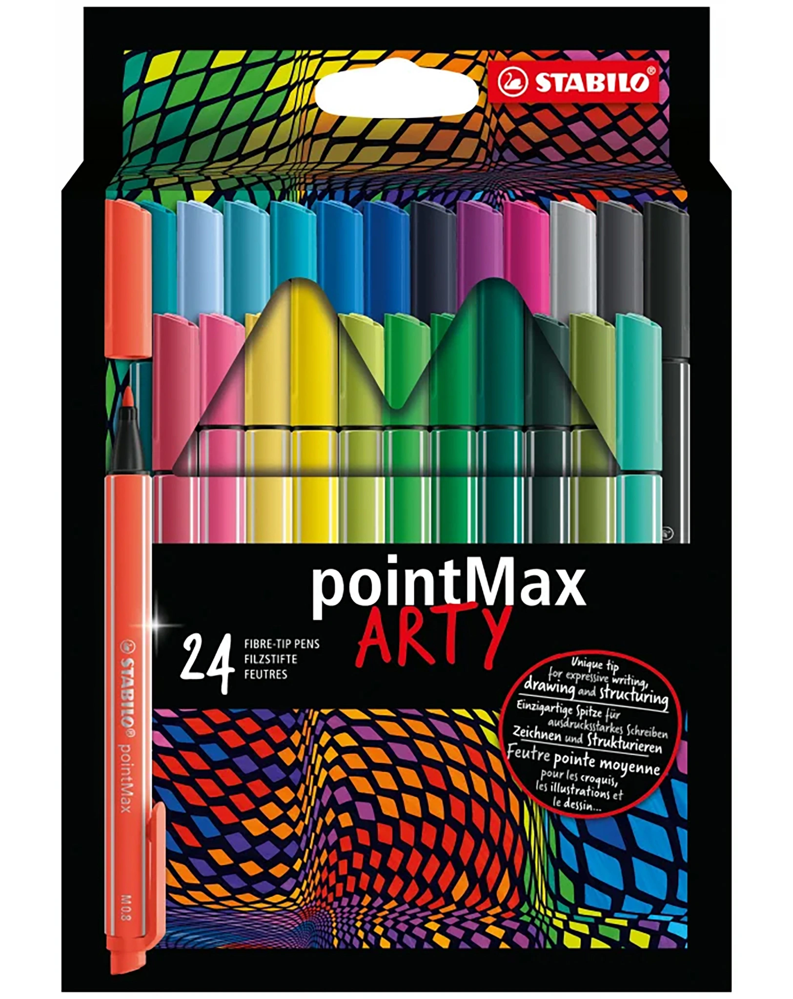 Filzstift STABILO® pointMax ARTY mit 24 Farben