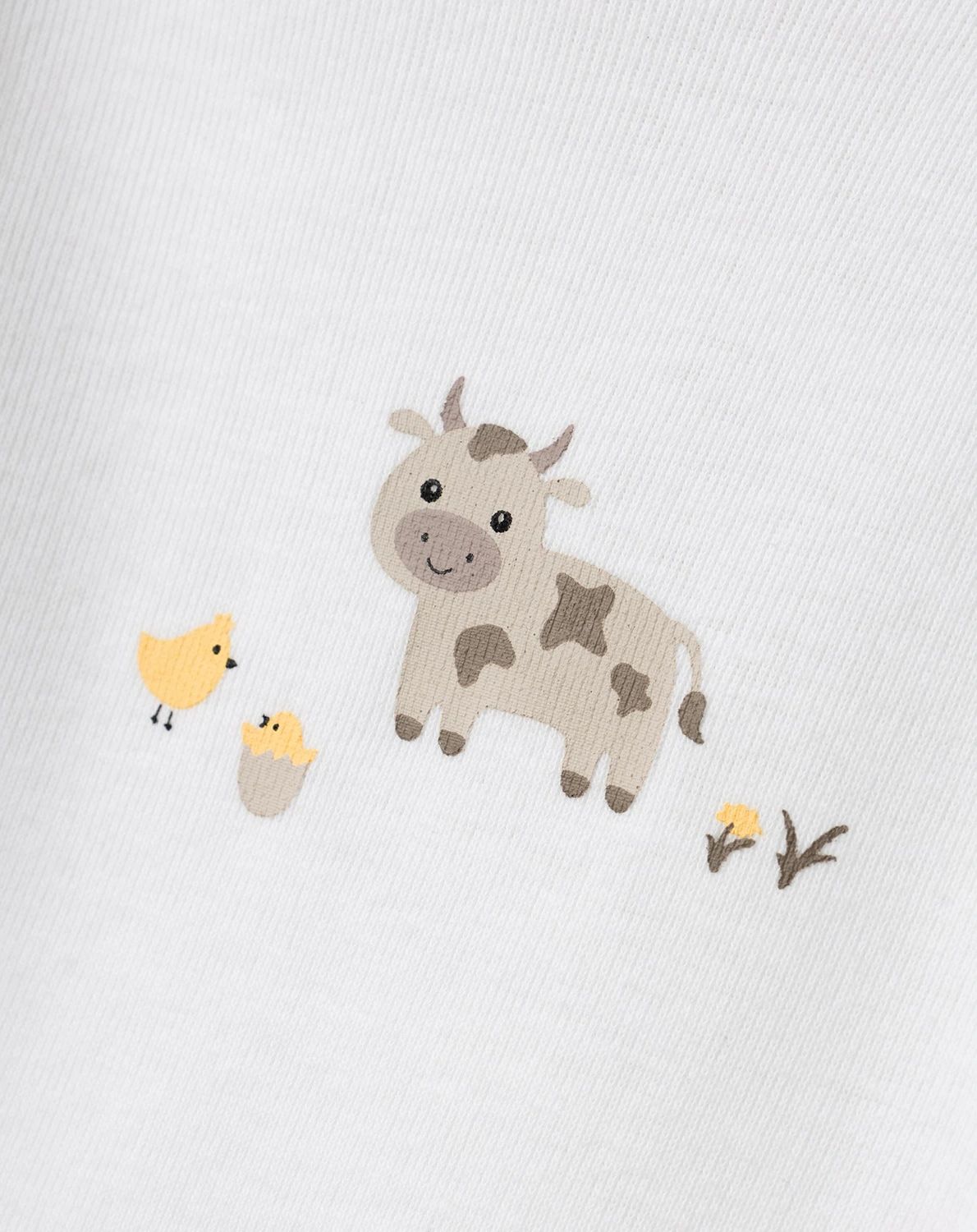 Langarmbody NBNBODY FARM ANIMALS 2er-Pack in bright white