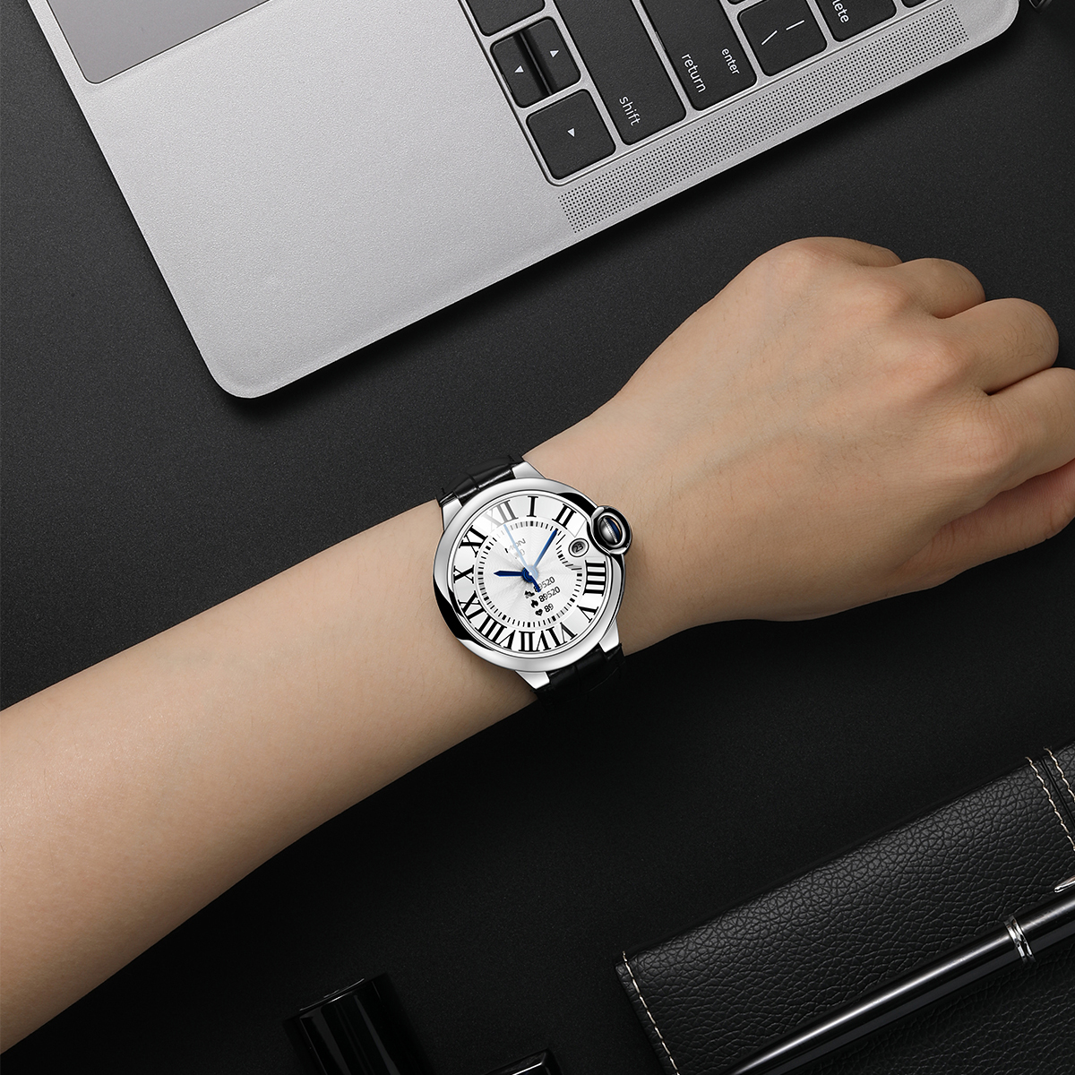 Relógio inteligente Klack Aw28 com tela sensível ao toque de 1,32