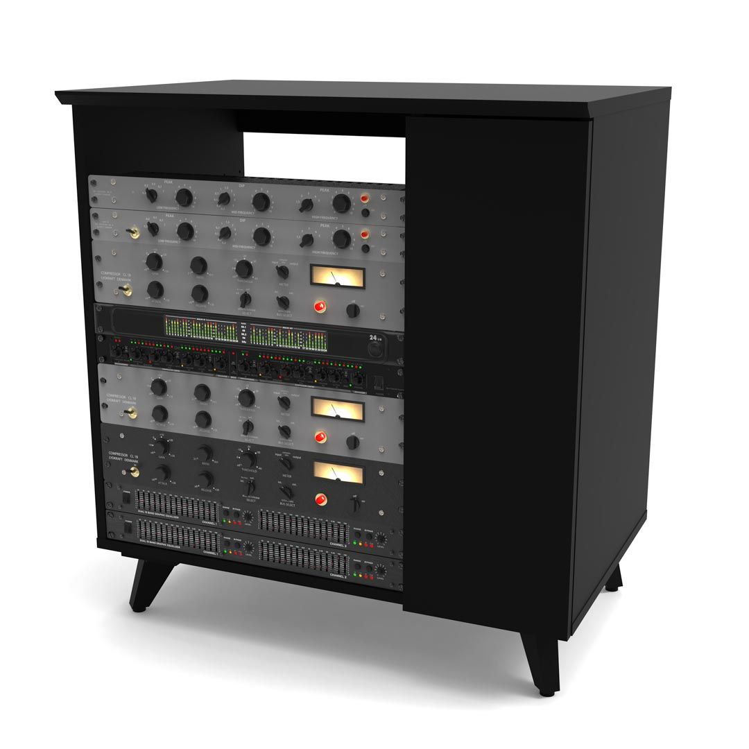 Glorious Modular Side Rack Black voor Sound Desk en Workbench