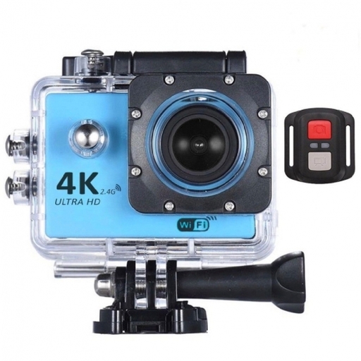 Câmera esportiva 4K Ultra HD com Wi-Fi e tela colorida LTPS (LCD) de 2,0