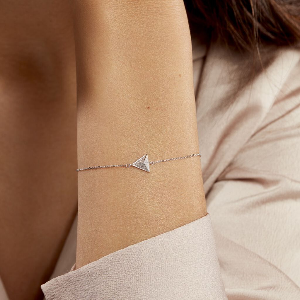 Bracelet Cleofa Argent Blanc Oxyde De Zirconium