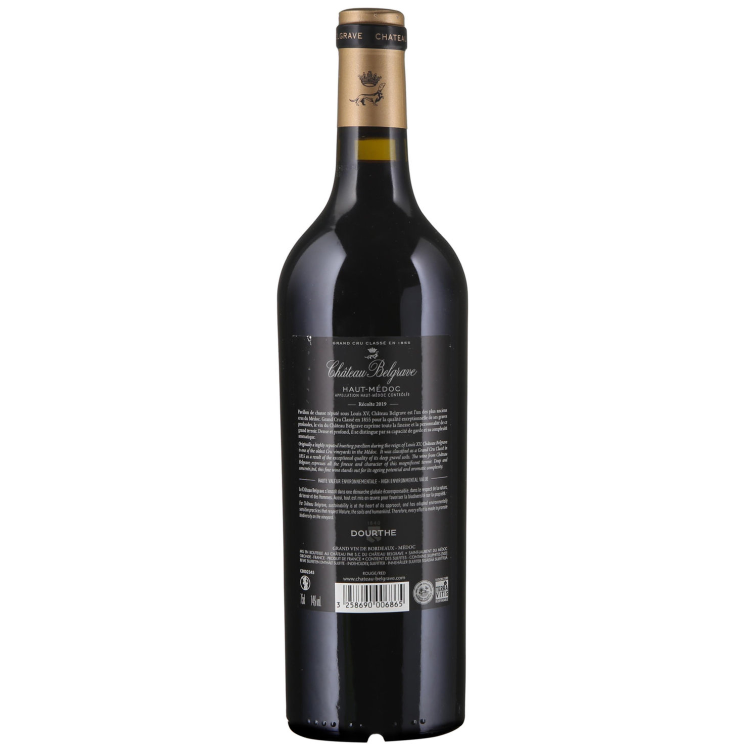 Château Belgrave Haut-Médoc AC 5ème Cru Classé -75cl