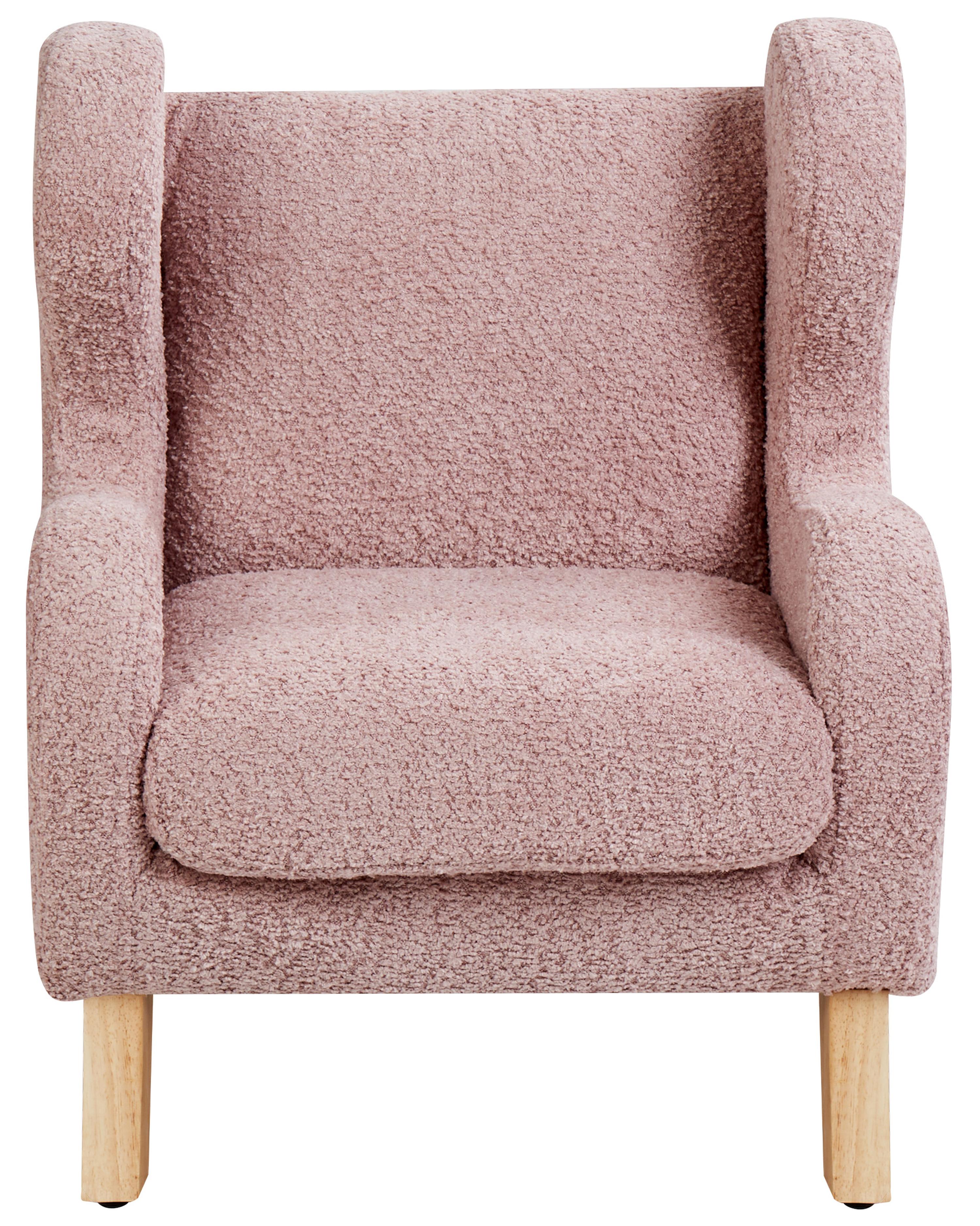 Kinderfauteuil FARUM Bouclé Roze
