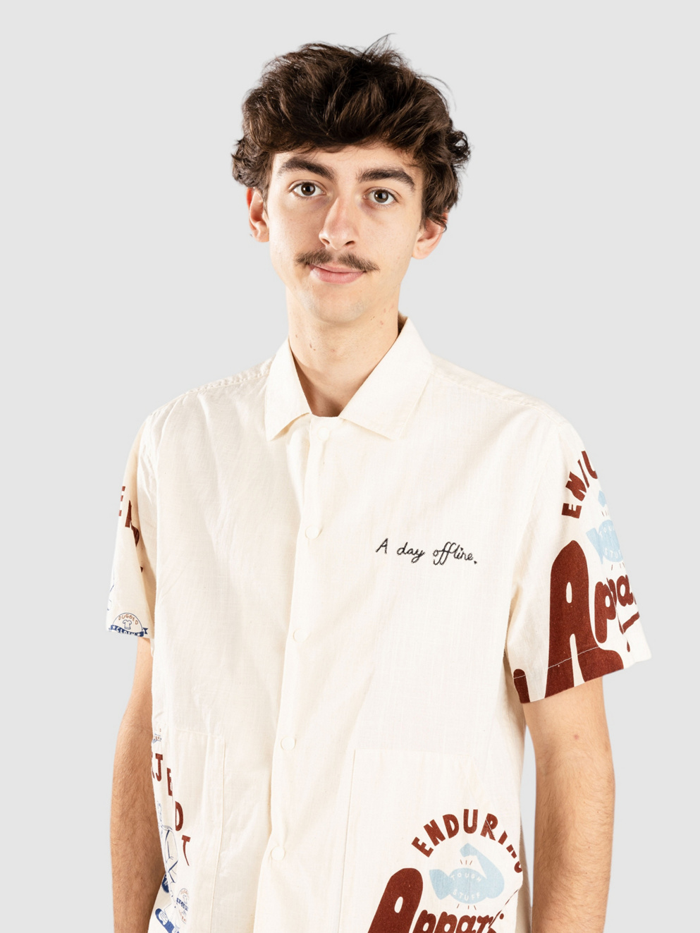 Anerkjendt Akkurt Print Shirt tofu