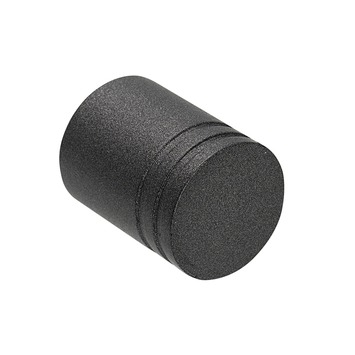 Intensions Modern eindknop roede cillinder 20 mm antraciet 2 stuks