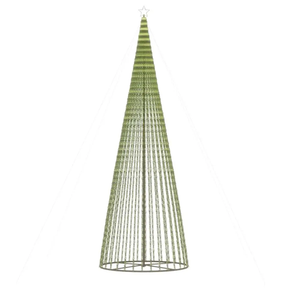 vidaXL LED-kerstboom 1544 LEDs 500 cm blauw