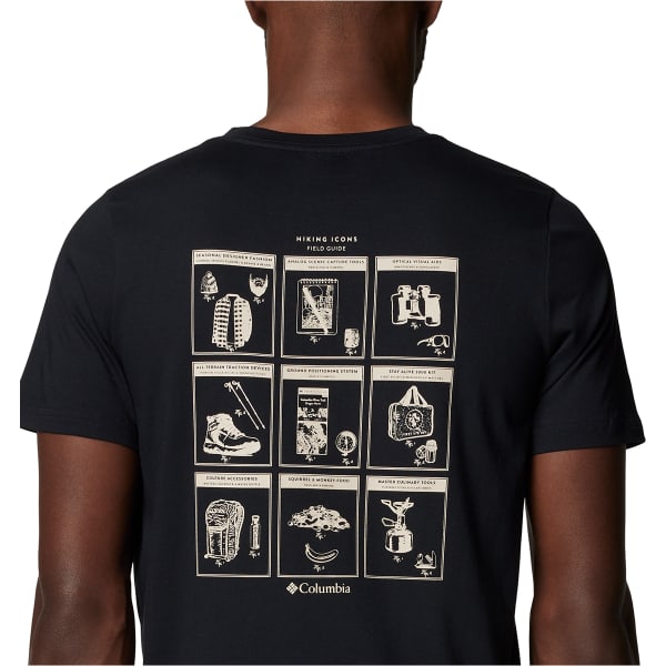 T-shirt COLUMBIA RAPID RIDGE BACK GRAPHIC TEE II BLACK/CAMP ICONS