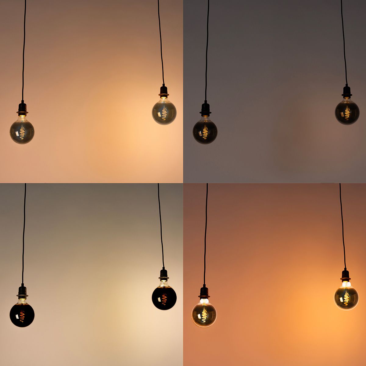 Smart hanglamp zwart incl. 2 Wifi G125 - Cava