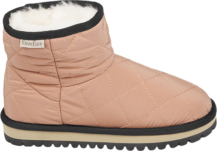 Lovelies ROTECK - NYLON BOOTS WITH SHEARLING Desert rose